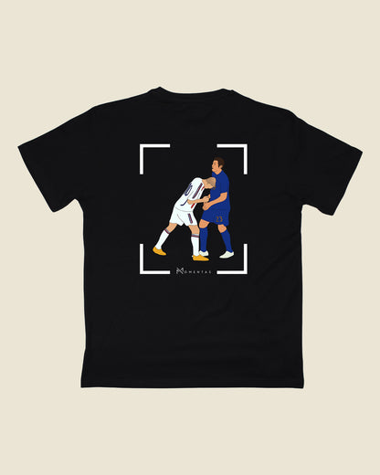 fodboldtrøje zinedine zidane frankrig, sort t-shirt ryg