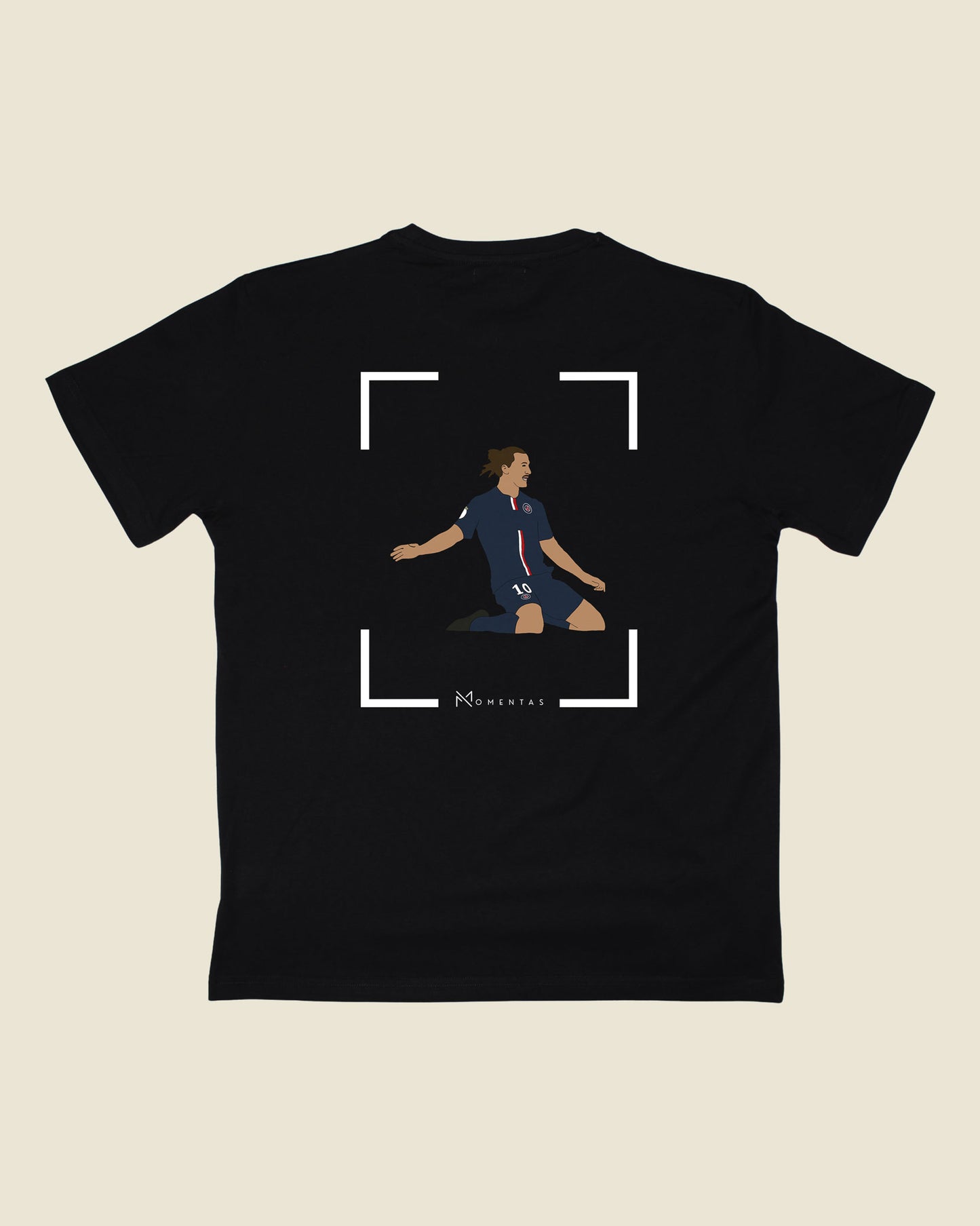 fodboldtrøje zlatan ibrahimovic psg, sort t-shirt ryg