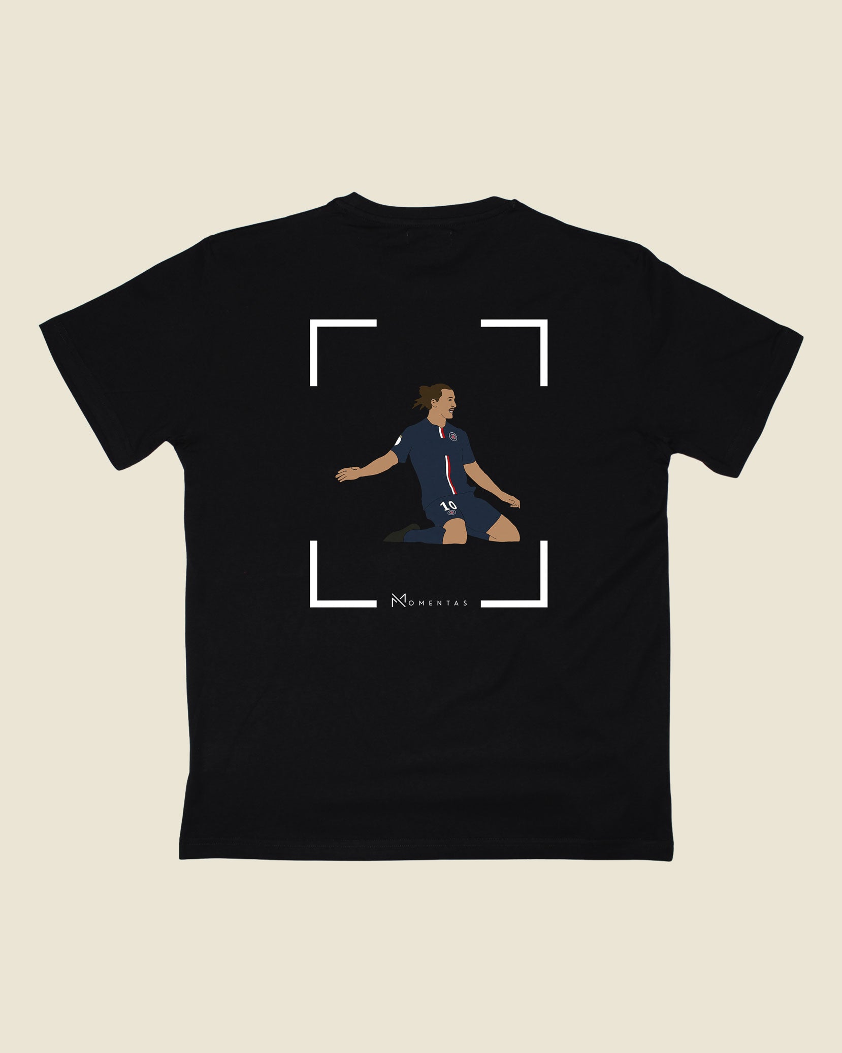 fodboldtrøje zlatan ibrahimovic psg, sort t-shirt ryg