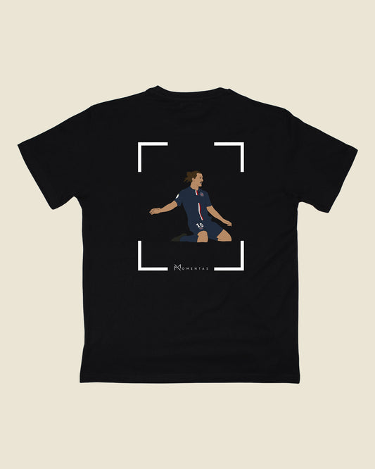 fodboldtrøje zlatan ibrahimovic psg, sort t-shirt ryg