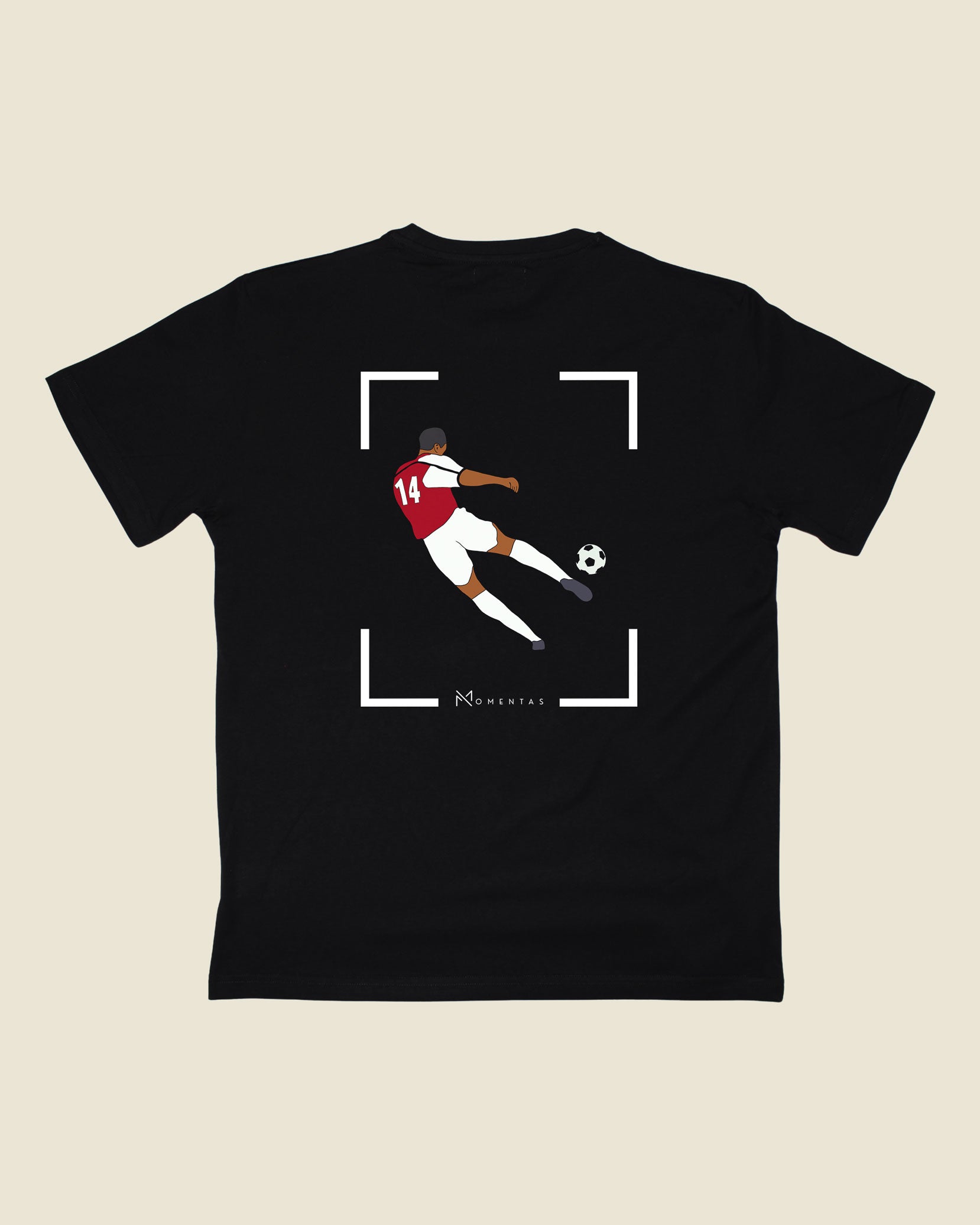 fodboldtrøje thierry henry arsenal, sort t-shirt ryg