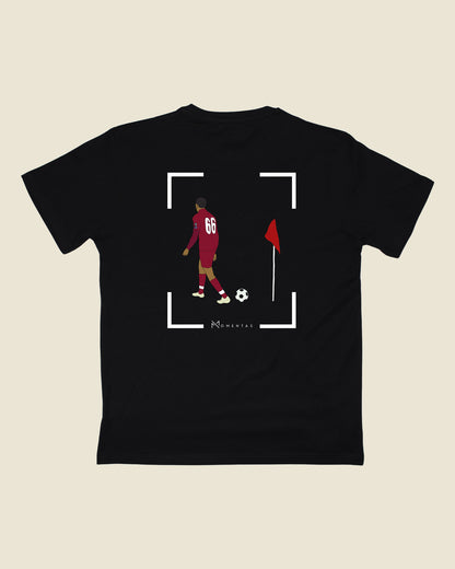 fodboldtrøje trent alexander-arnold liverpool, sort t-shirt ryg