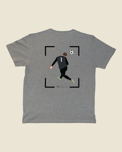 fodboldtrøje alisson becker liverpool, grå t-shirt ryg