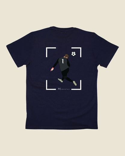 fodboldtrøje alisson becker liverpool, navyblå t-shirt ryg