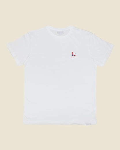 fodboldtrøje antoine griezmann atletico madrid, hvid t-shirt front