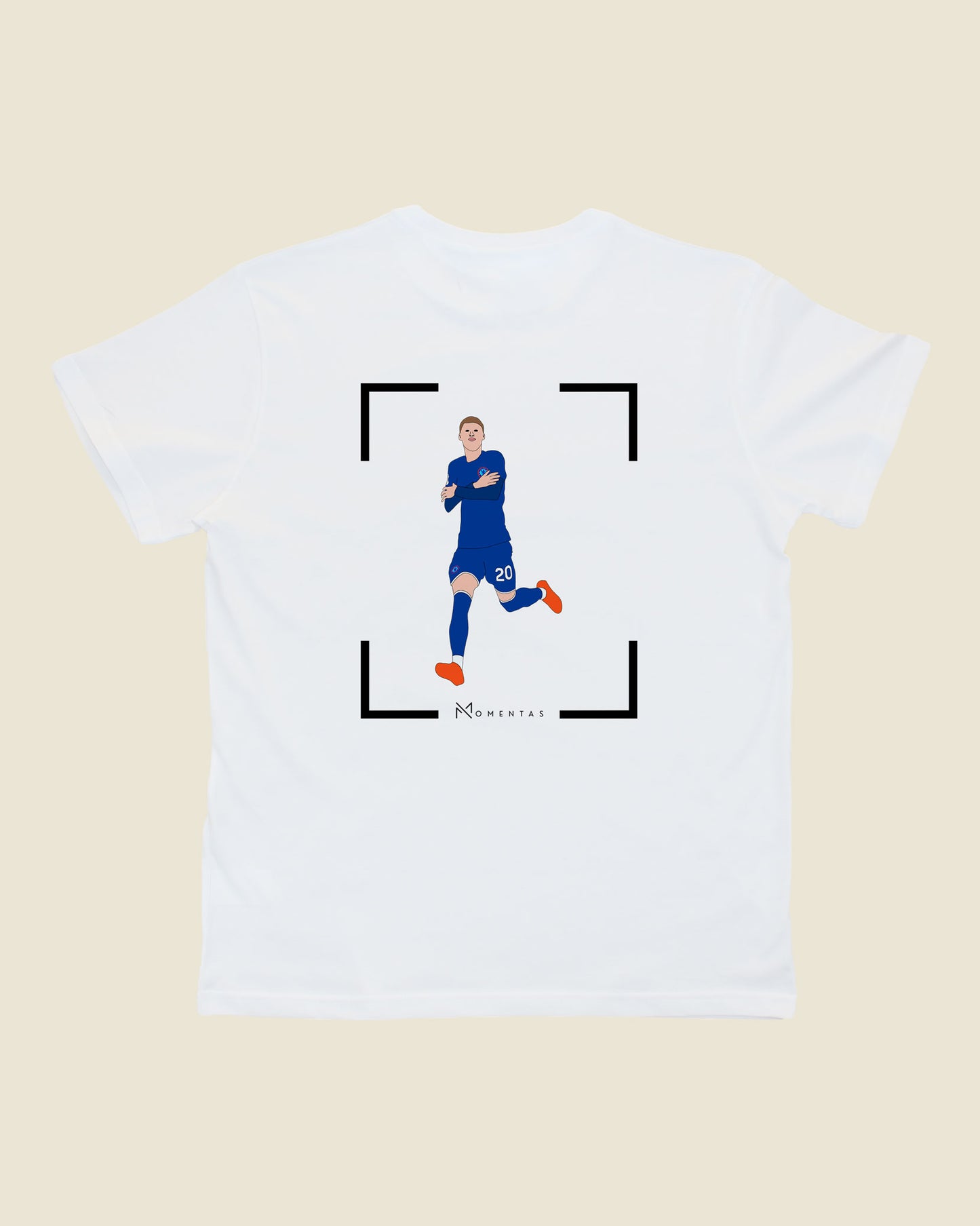 fodboldtrøje cole palmer chelsea, hvid t-shirt ryg