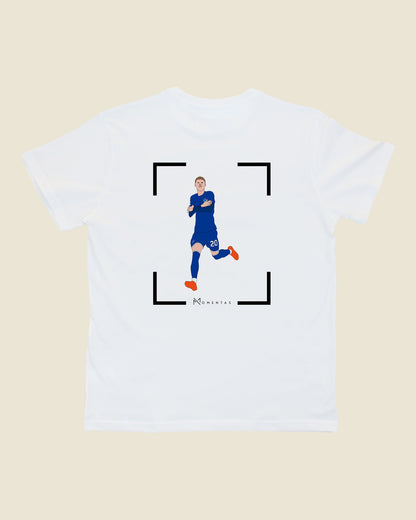 fodboldtrøje cole palmer chelsea, hvid t-shirt ryg