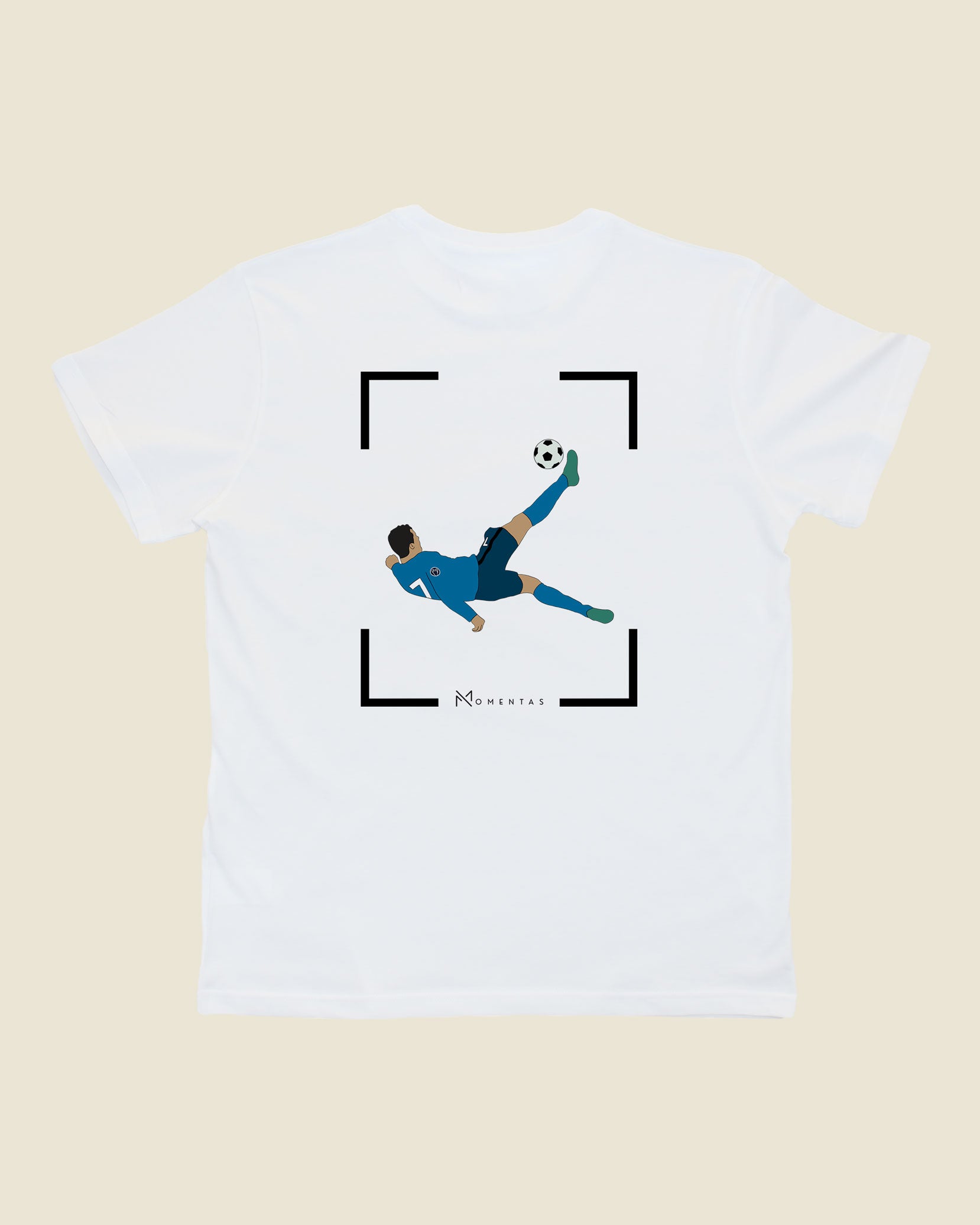 fodboldtrøje cristiano ronaldo real madrid, hvid t-shirt ryg