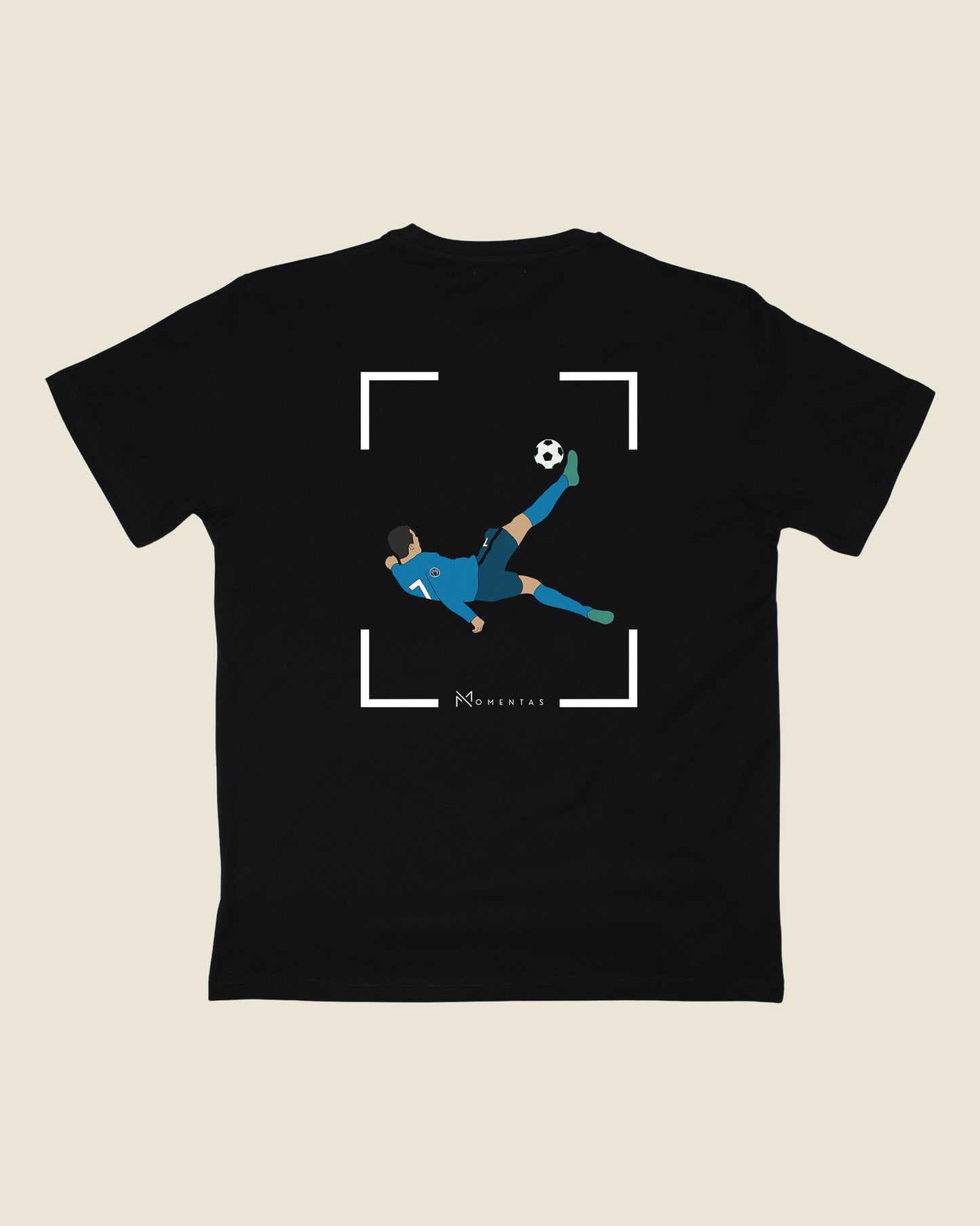 fodboldtrøje cristiano ronaldo real madrid, sort t-shirt ryg