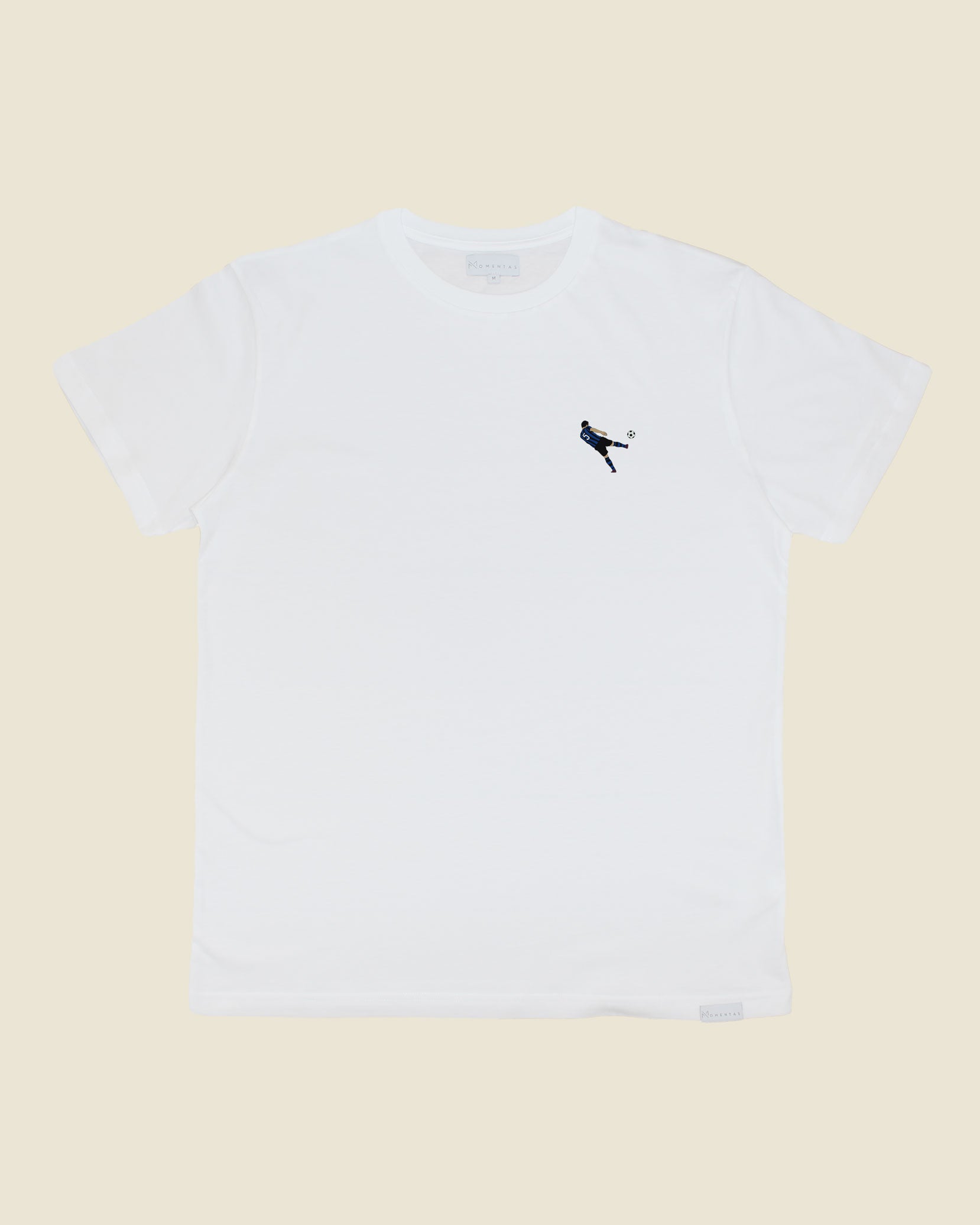 fodboldtrøje dejan stankovic inter, hvid t-shirt front