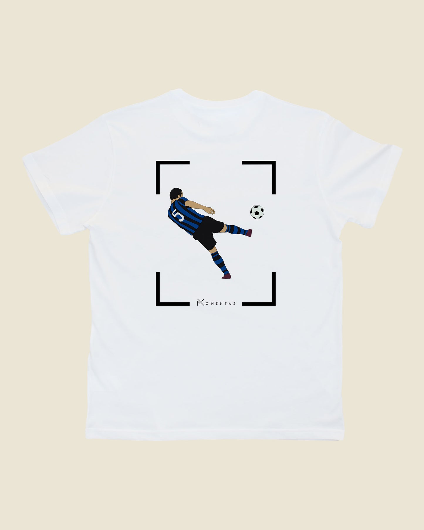 fodboldtrøje dejan stankovic inter, hvid t-shirt ryg