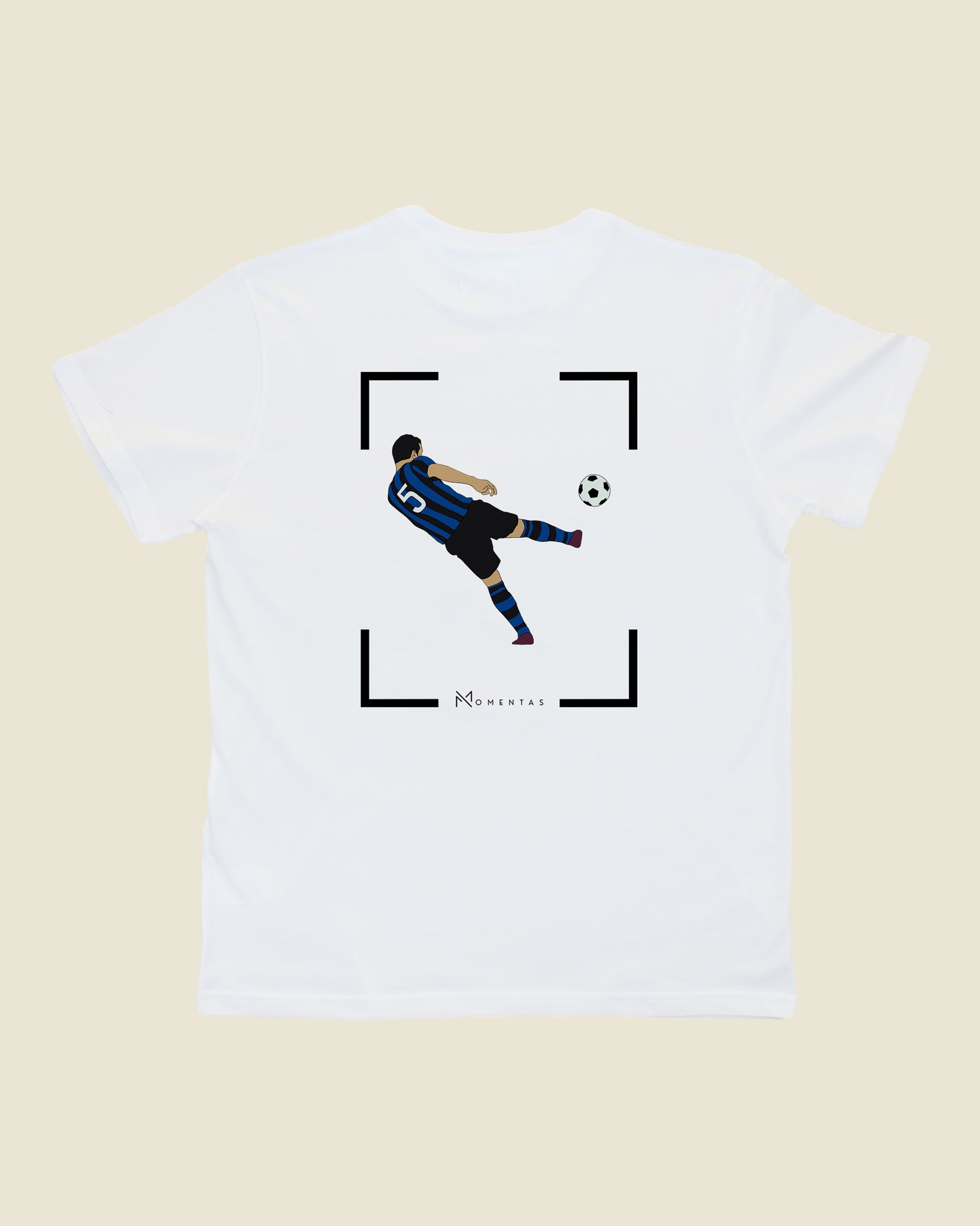 fodboldtrøje dejan stankovic inter, hvid t-shirt ryg