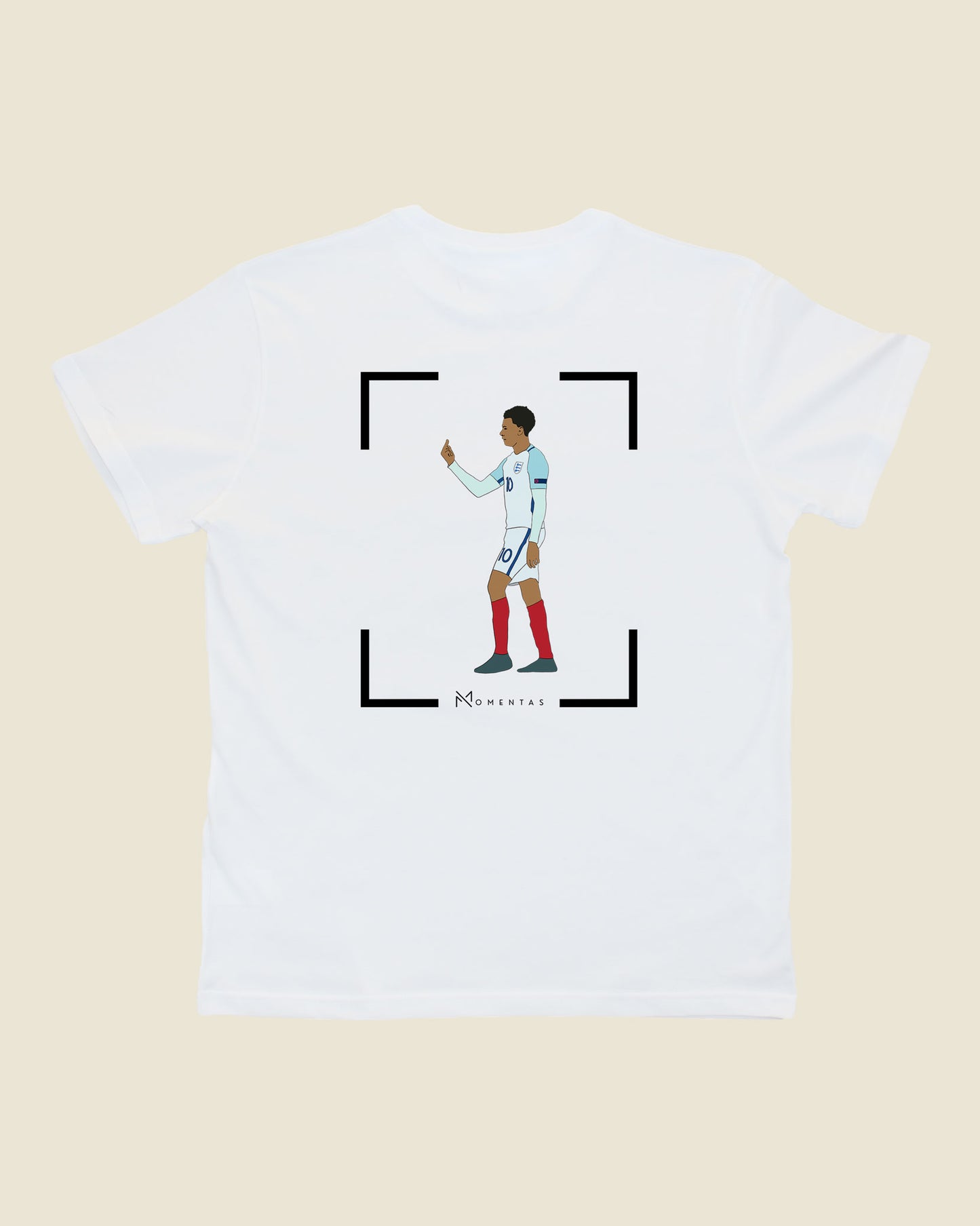 fodboldtrøje dele alli england, hvid t-shirt ryg