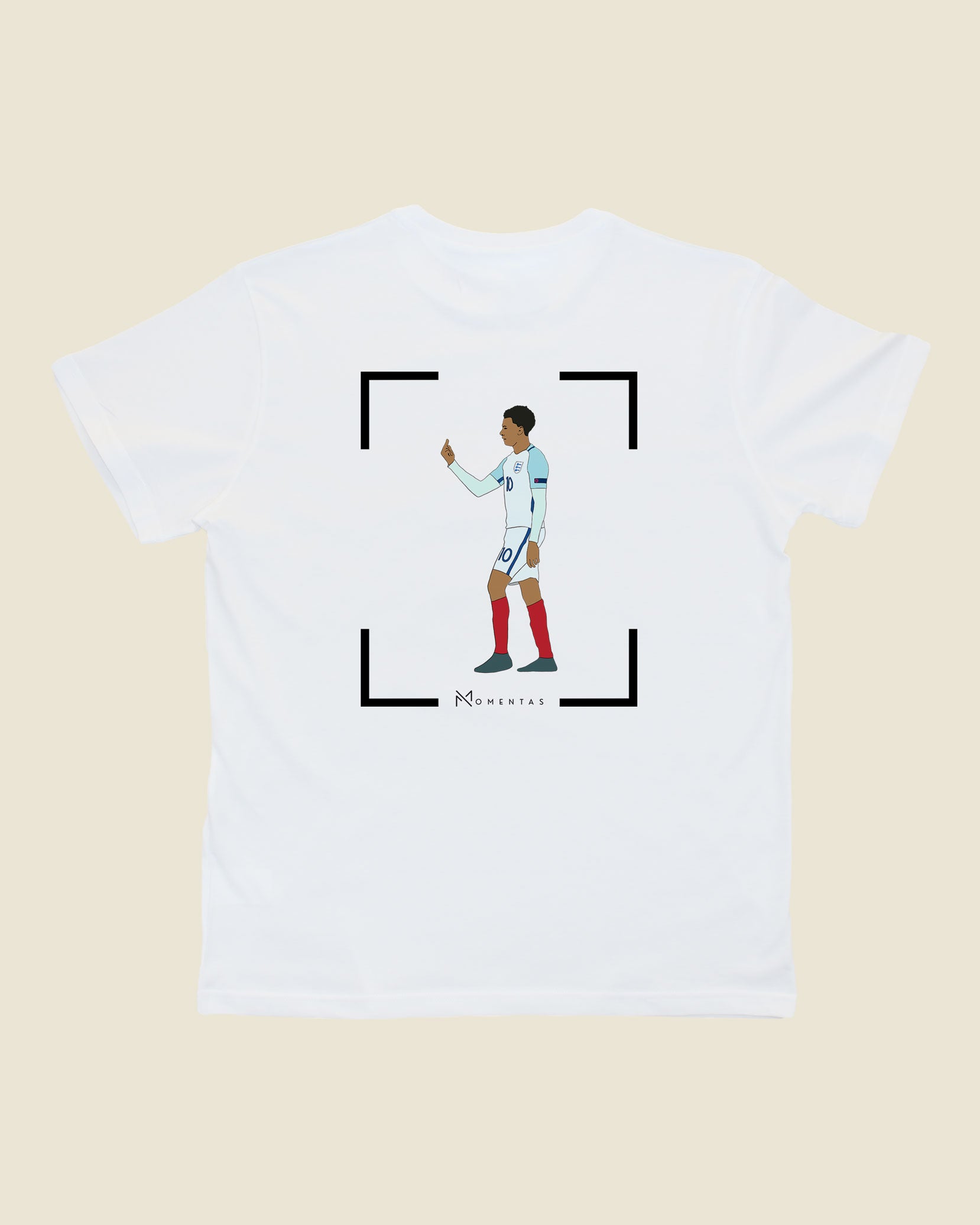 fodboldtrøje dele alli england, hvid t-shirt ryg
