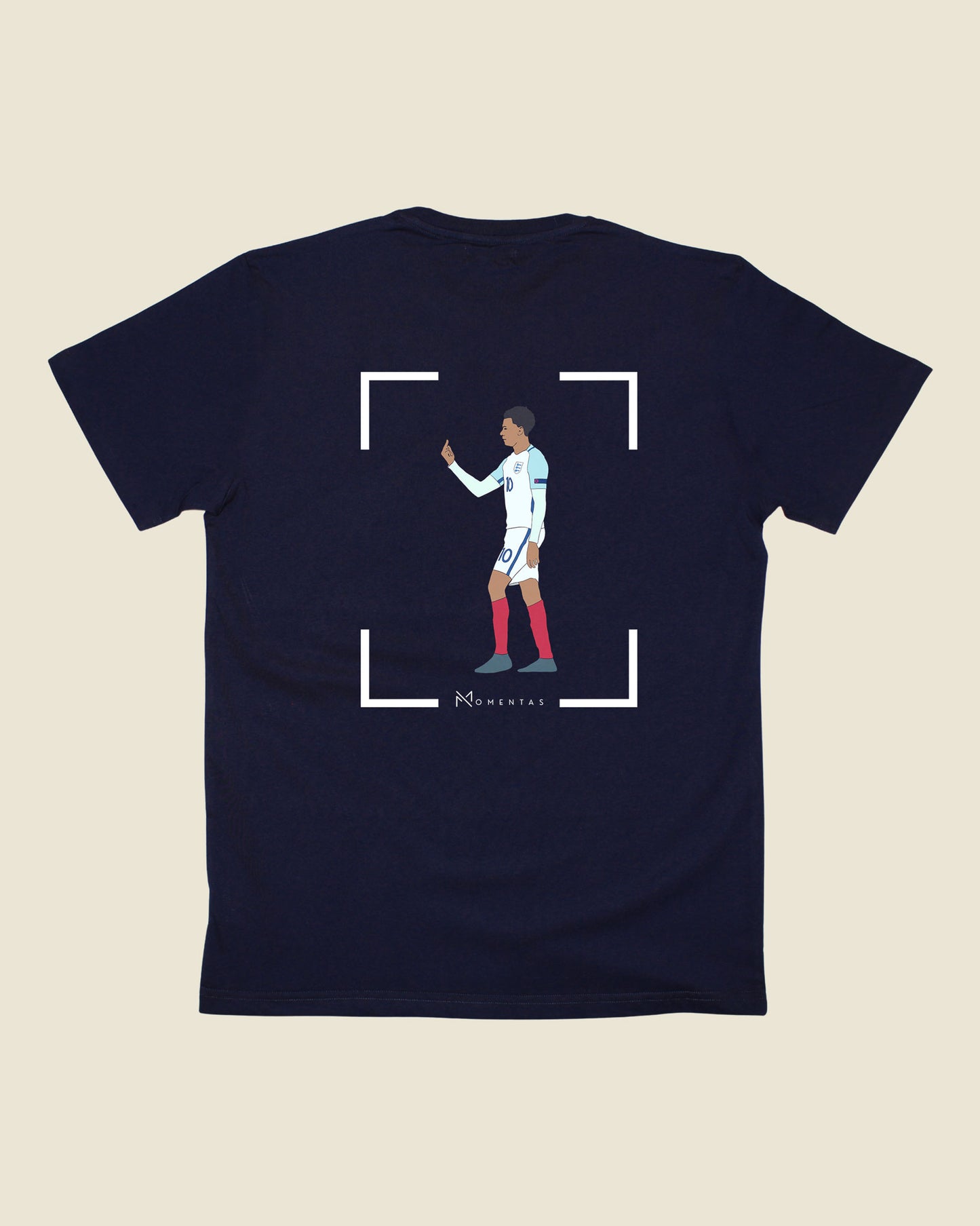 fodboldtrøje dele alli england, navyblå t-shirt ryg