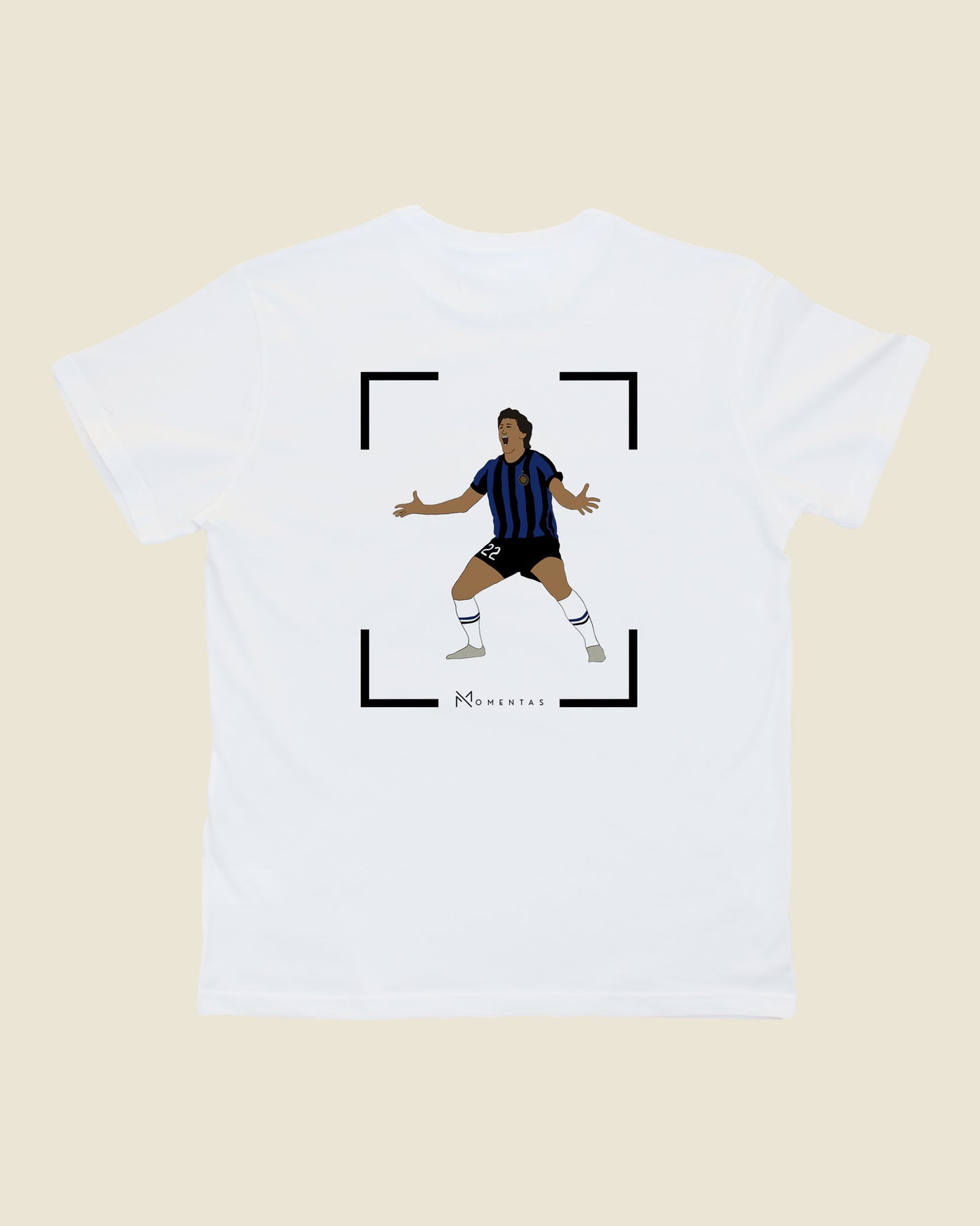 fodboldtrøje diego milito inter, hvid t-shirt ryg