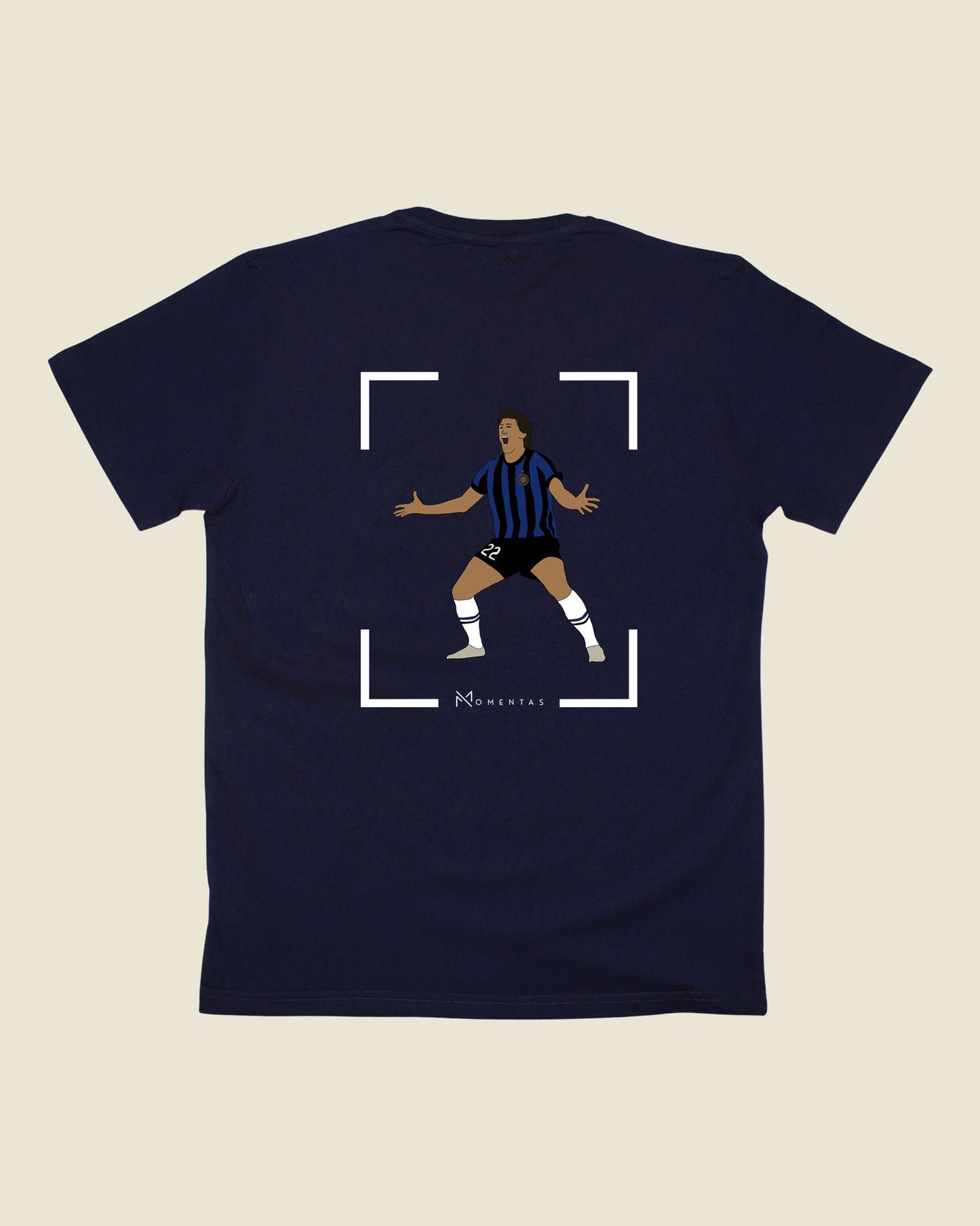fodboldtrøje diego milito inter, navyblå t-shirt ryg