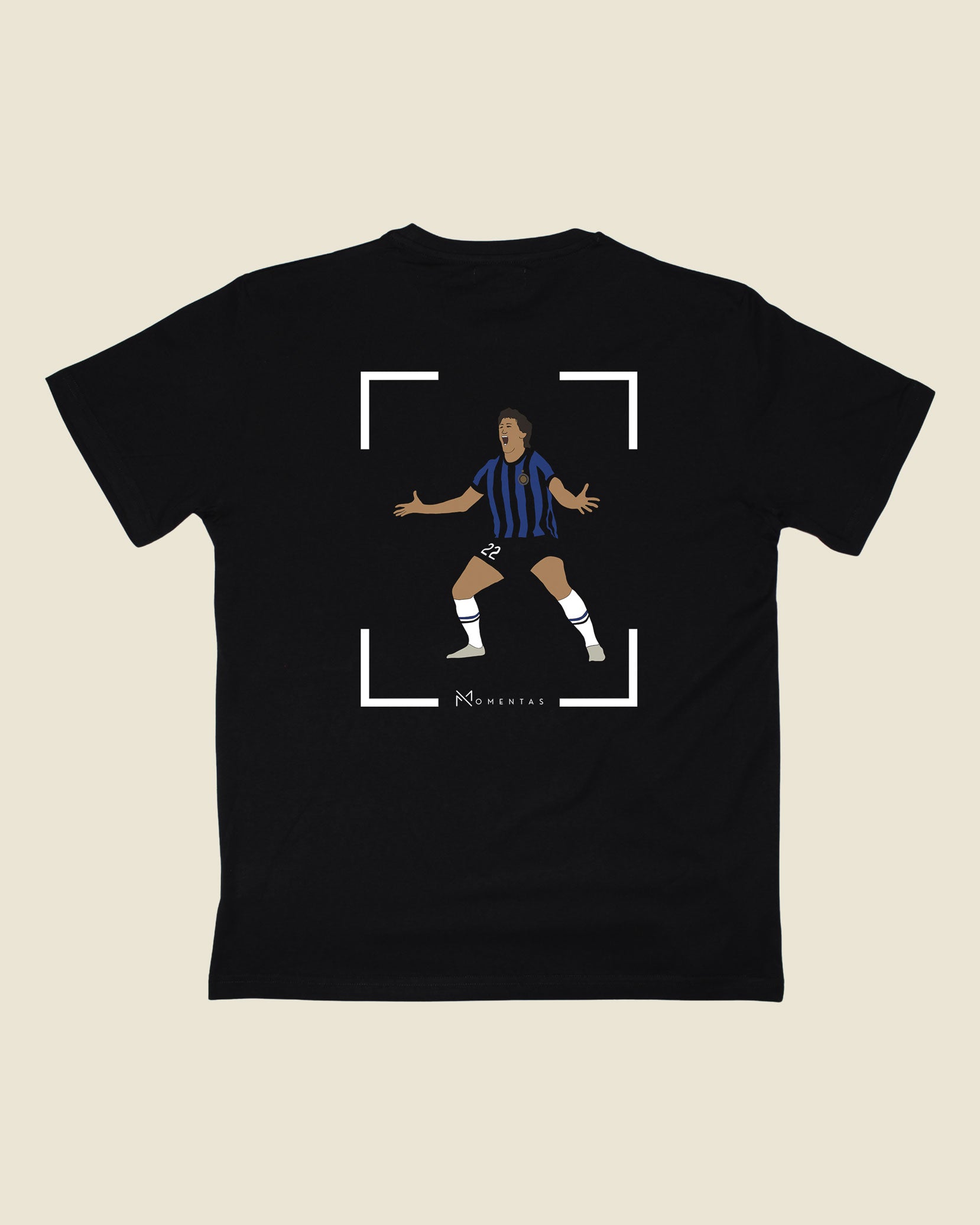 fodboldtrøje diego milito inter, sort t-shirt ryg