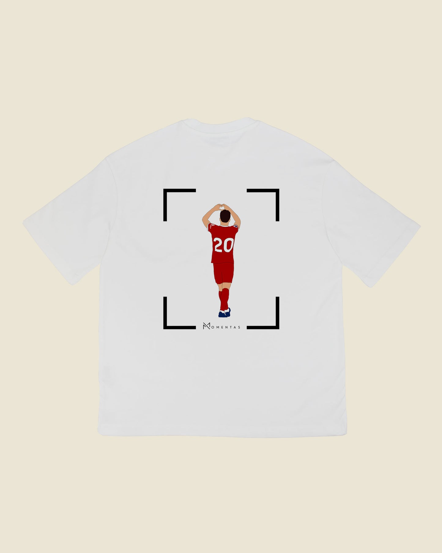 fodboldtrøje diogo jota liverpool, hvid oversized t-shirt ryg