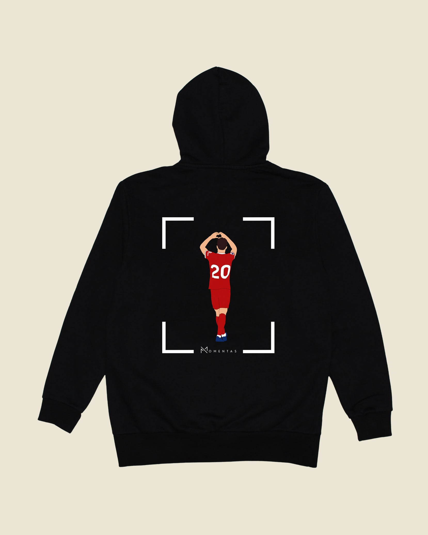fodboldtrøje diogo jota liverpool, sort hoodie ryg