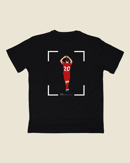 fodboldtrøje diogo jota liverpool, sort t-shirt ryg