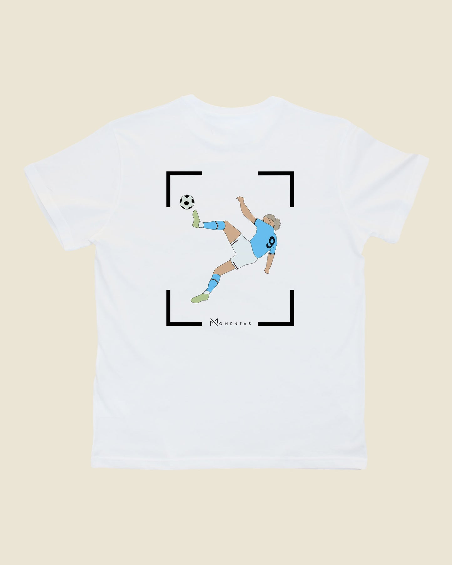 fodboldtrøje erling haaland manchester city, hvid t-shirt ryg