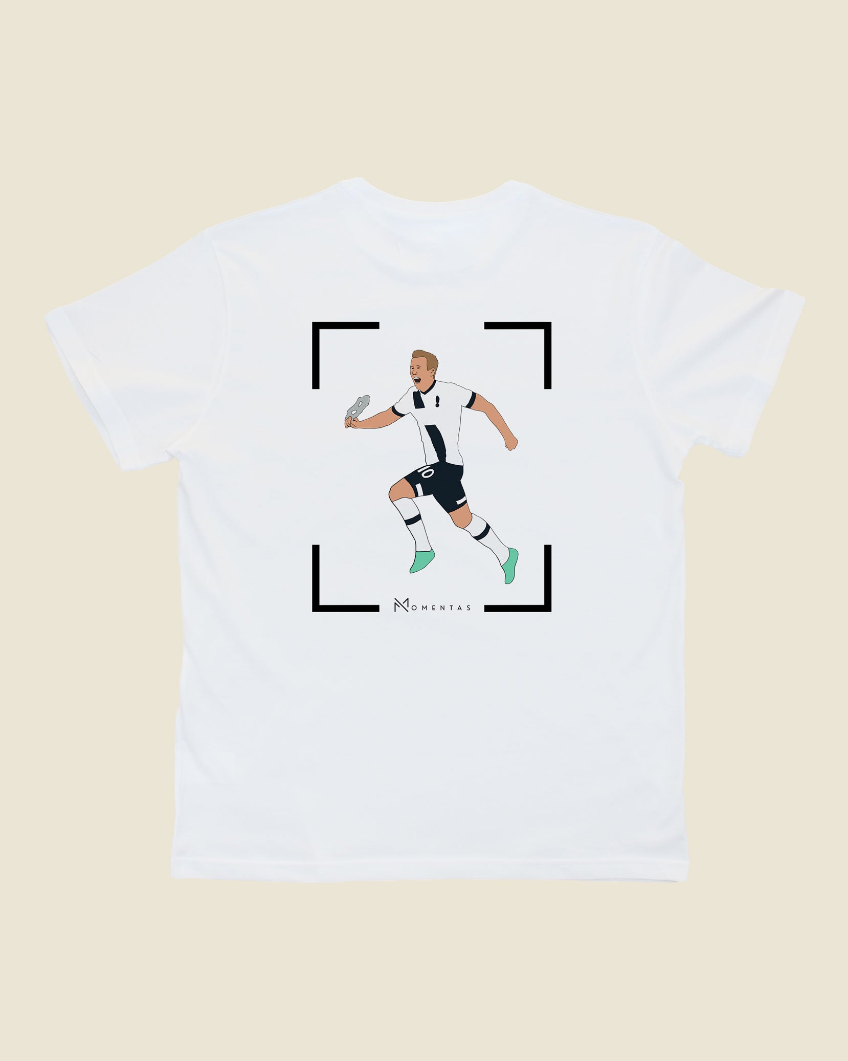 fodboldtrøje harry kane tottenham, hvid t-shirt ryg