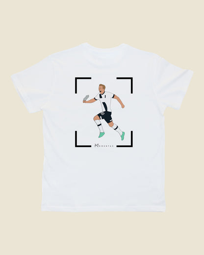 fodboldtrøje harry kane tottenham, hvid t-shirt ryg