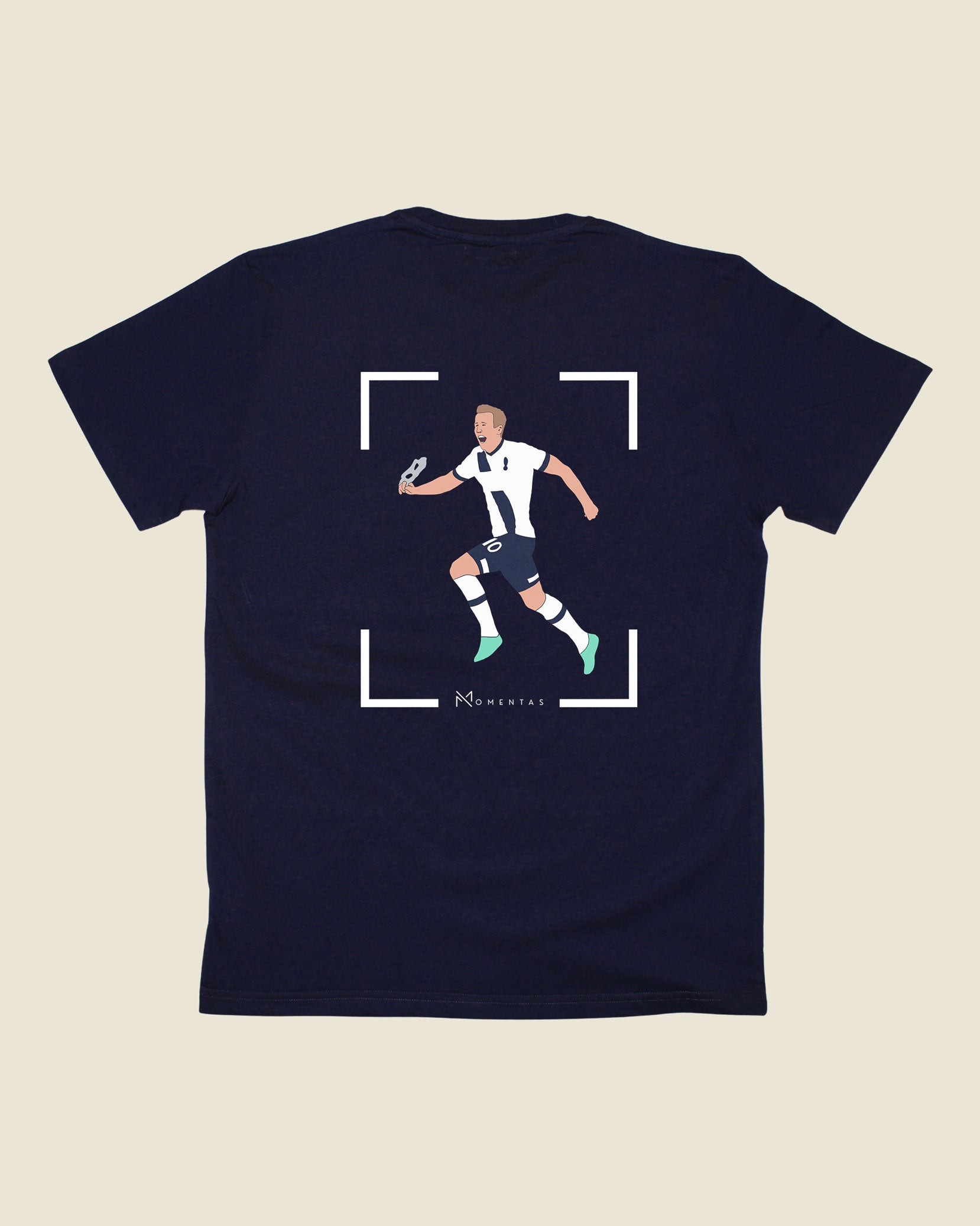 fodboldtrøje harry kane tottenham, navyblå t-shirt ryg