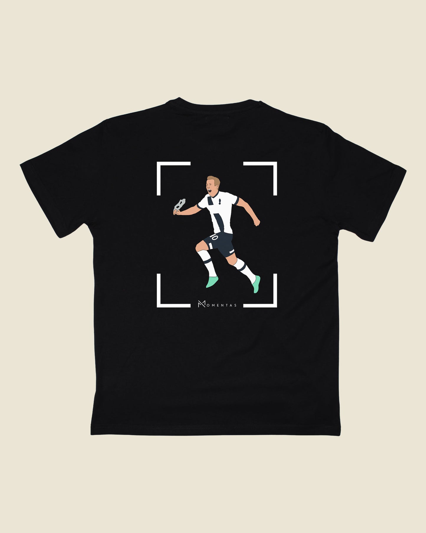 fodboldtrøje harry kane tottenham, sort t-shirt ryg