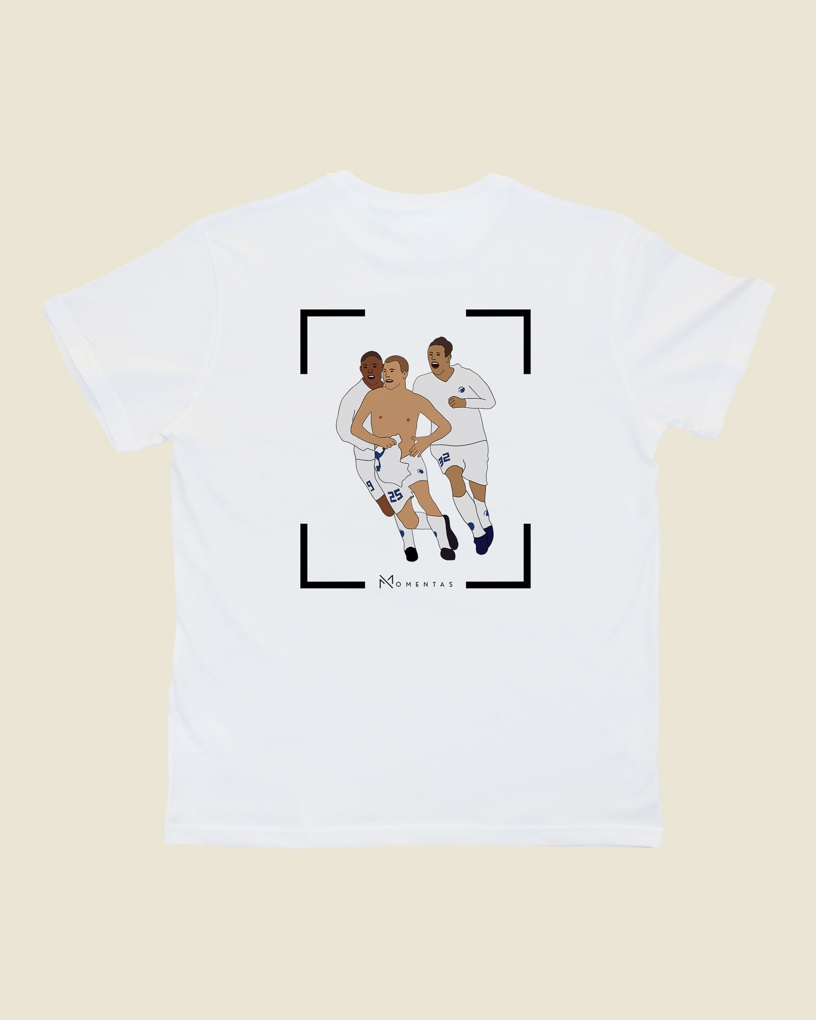 fodboldtrøje hjalte nørregaard fc københavn, hvid t-shirt ryg