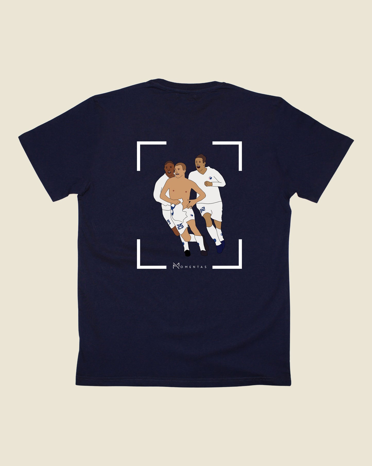 fodboldtrøje hjalte nørregaard fc københavn, navyblå t-shirt ryg