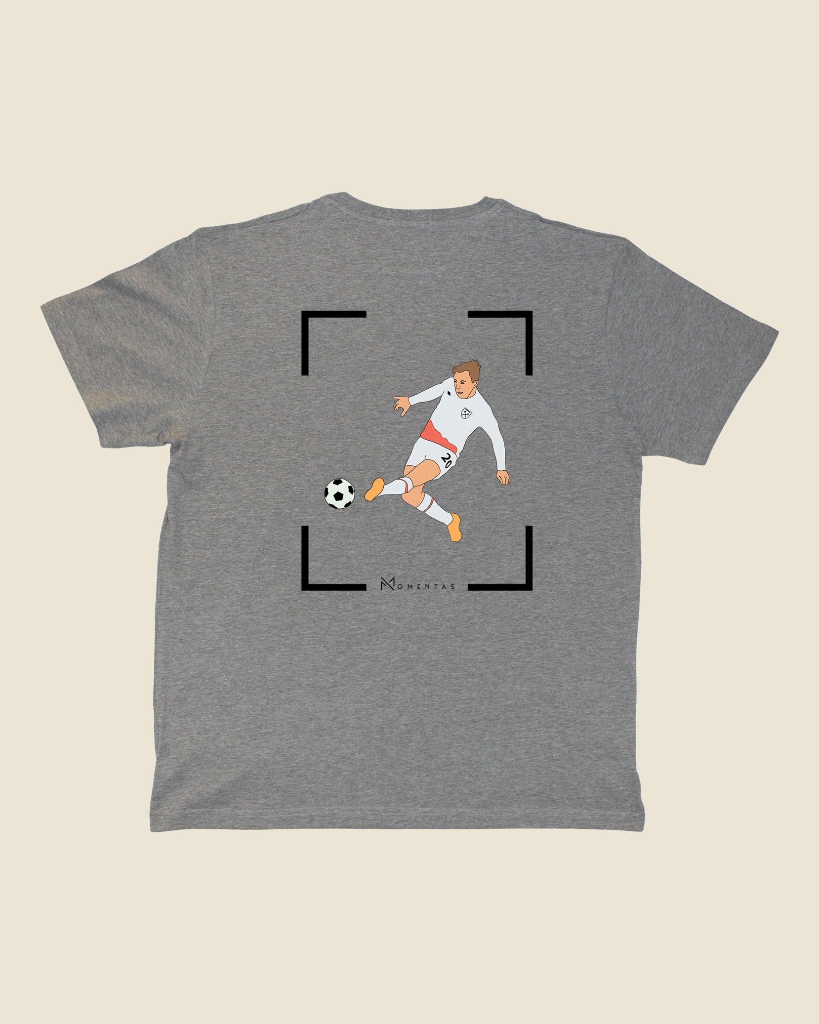 fodboldtrøje jarrod bowen west ham, grå t-shirt ryg