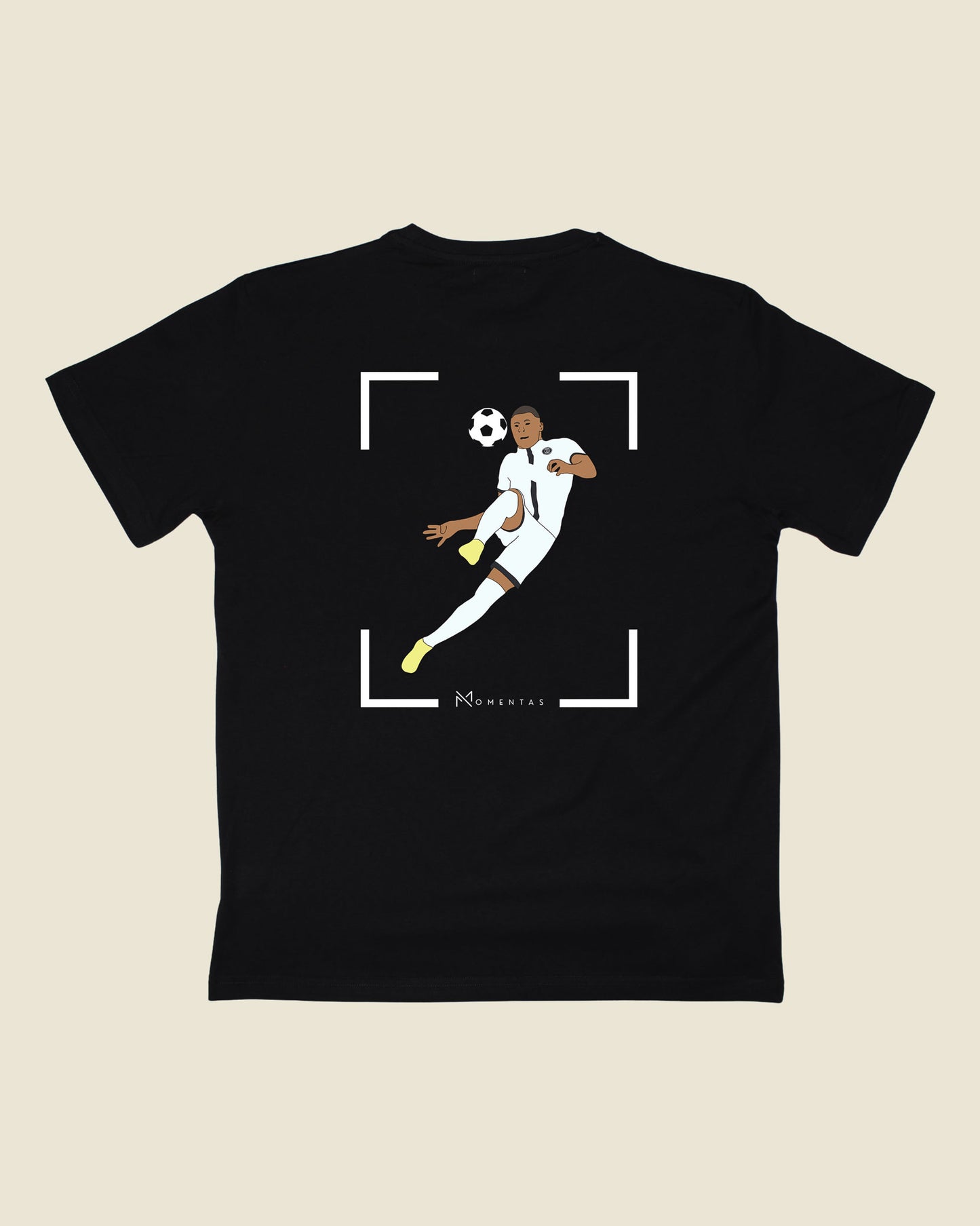 fodboldtrøje kylian mbappe psg, sort t-shirt ryg