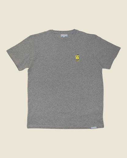 fodboldtrøje marco reus robert lewandowski dortmund, grå t-shirt front