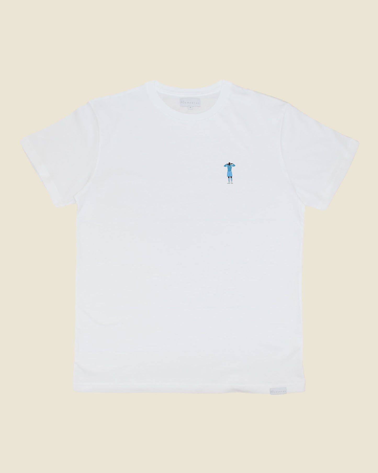 fodboldtrøje mario balotelli manchester city, hvid t-shirt front
