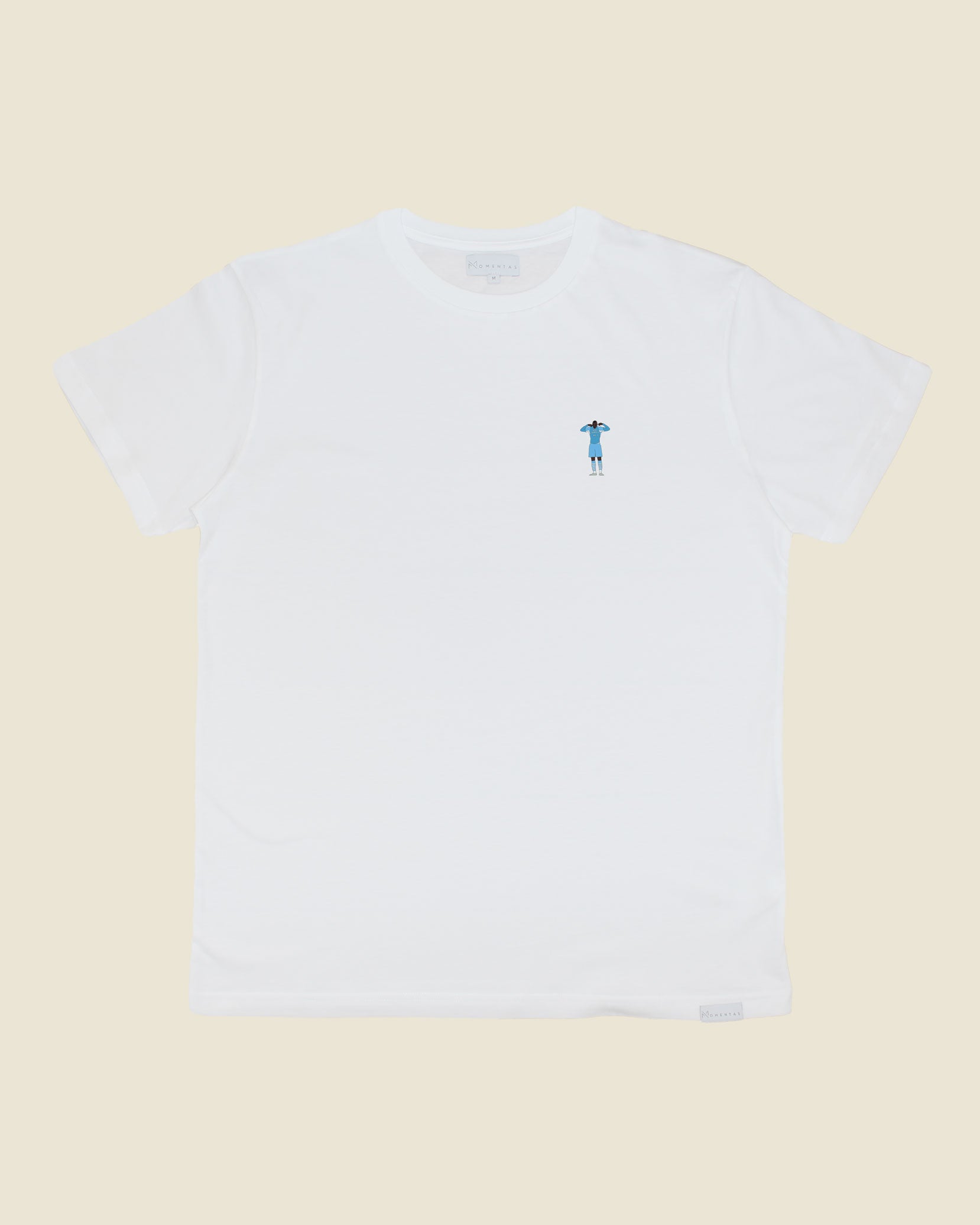 fodboldtrøje mario balotelli manchester city, hvid t-shirt front