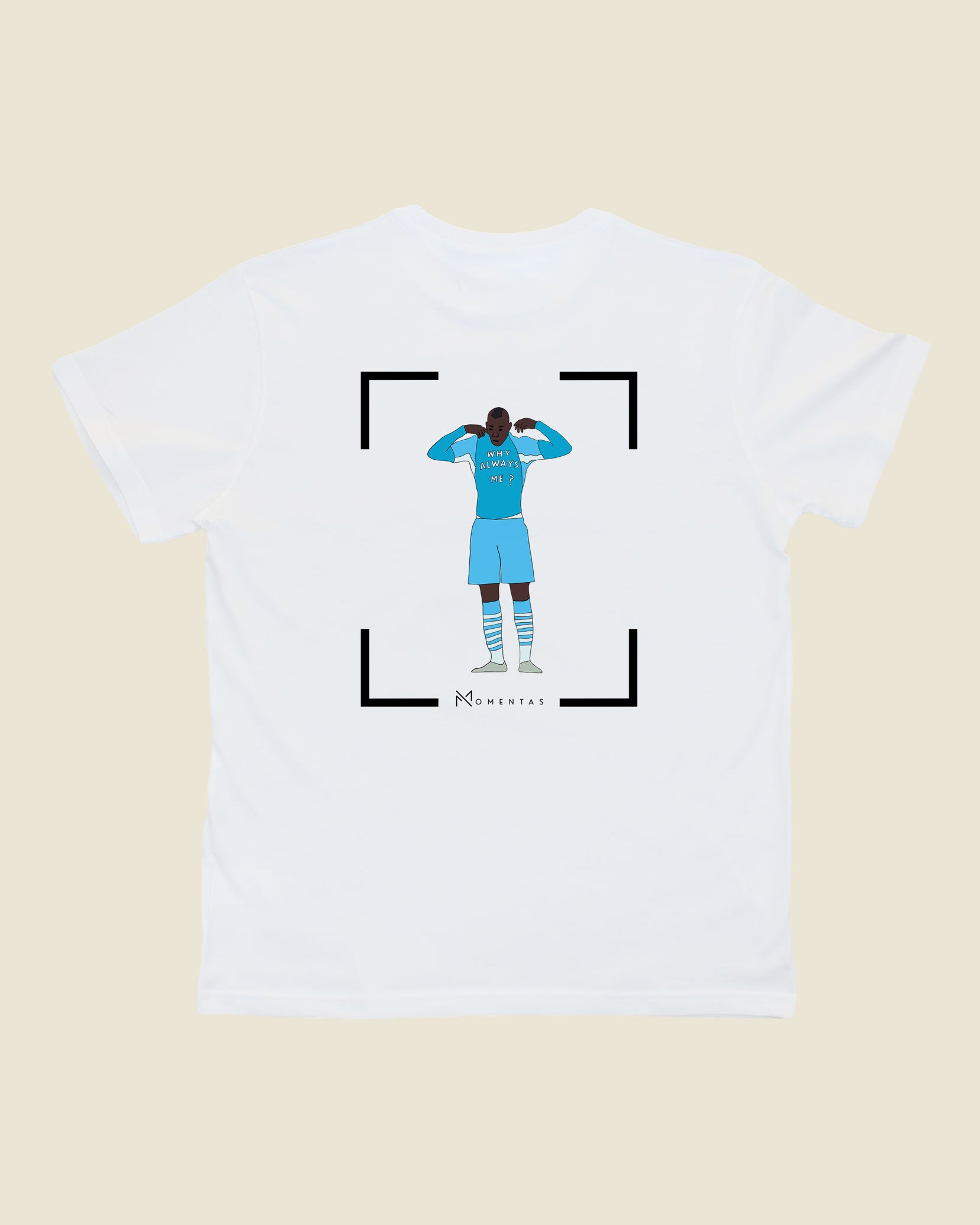 fodboldtrøje mario balotelli manchester city, hvid t-shirt ryg