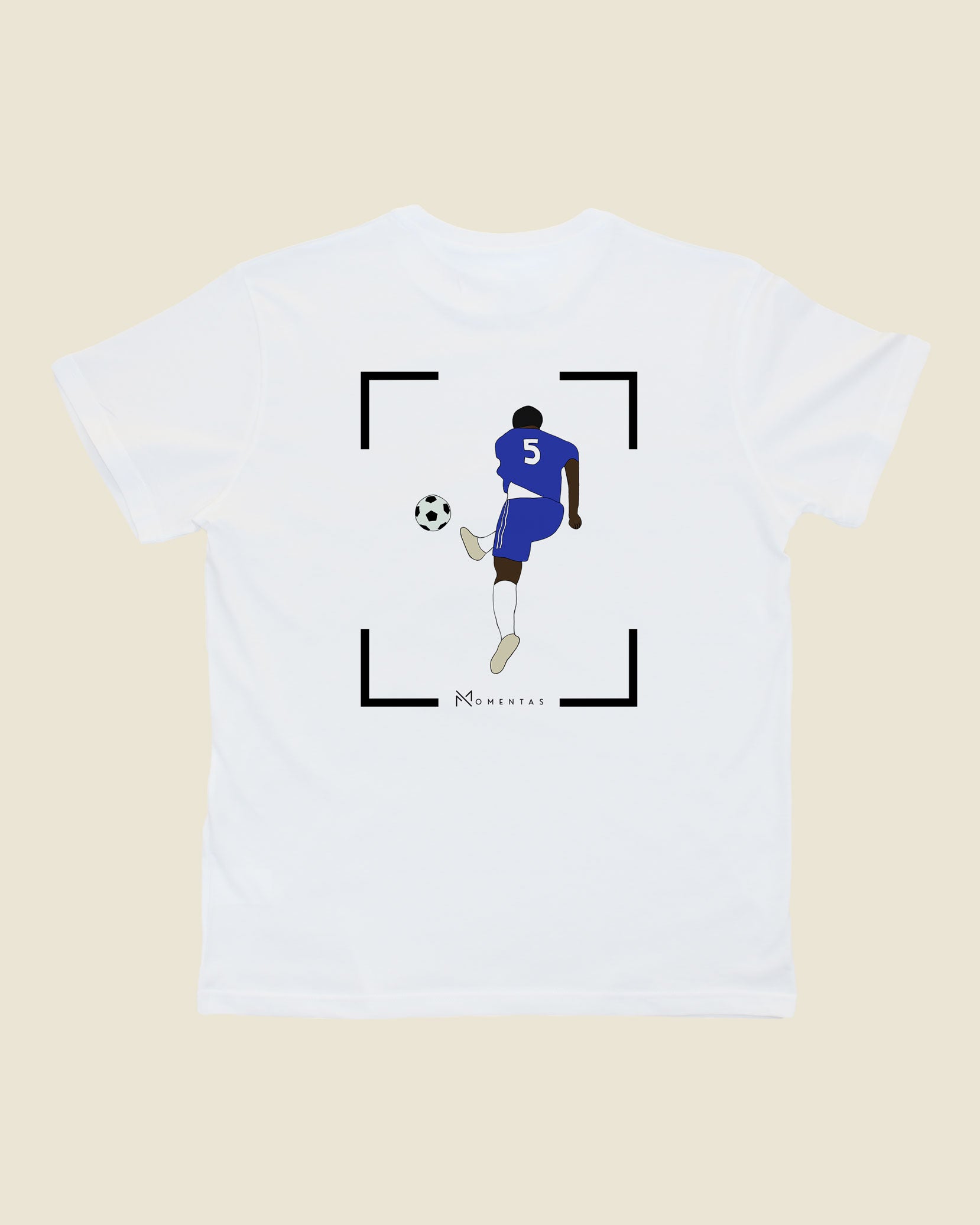 fodboldtrøje michael essien chelsea, hvid t-shirt ryg