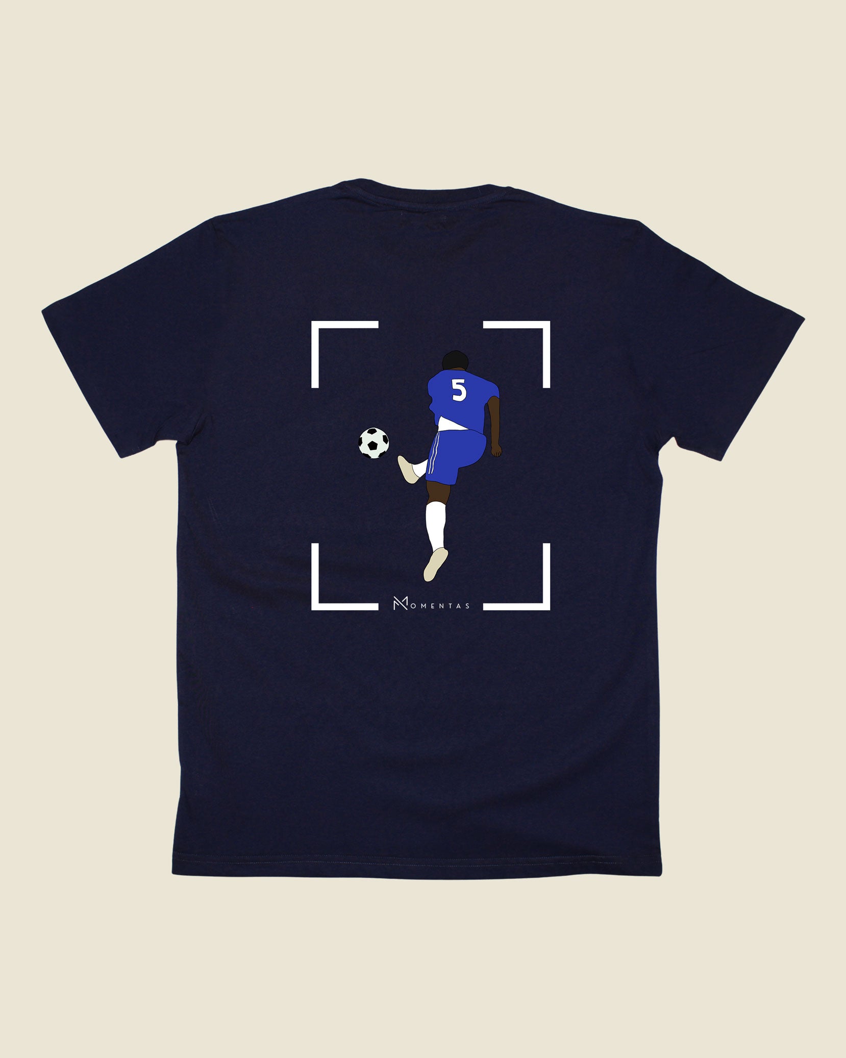 fodboldtrøje michael essien chelsea, navyblå t-shirt ryg