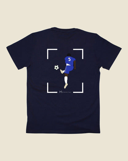 fodboldtrøje michael essien chelsea, navyblå t-shirt ryg