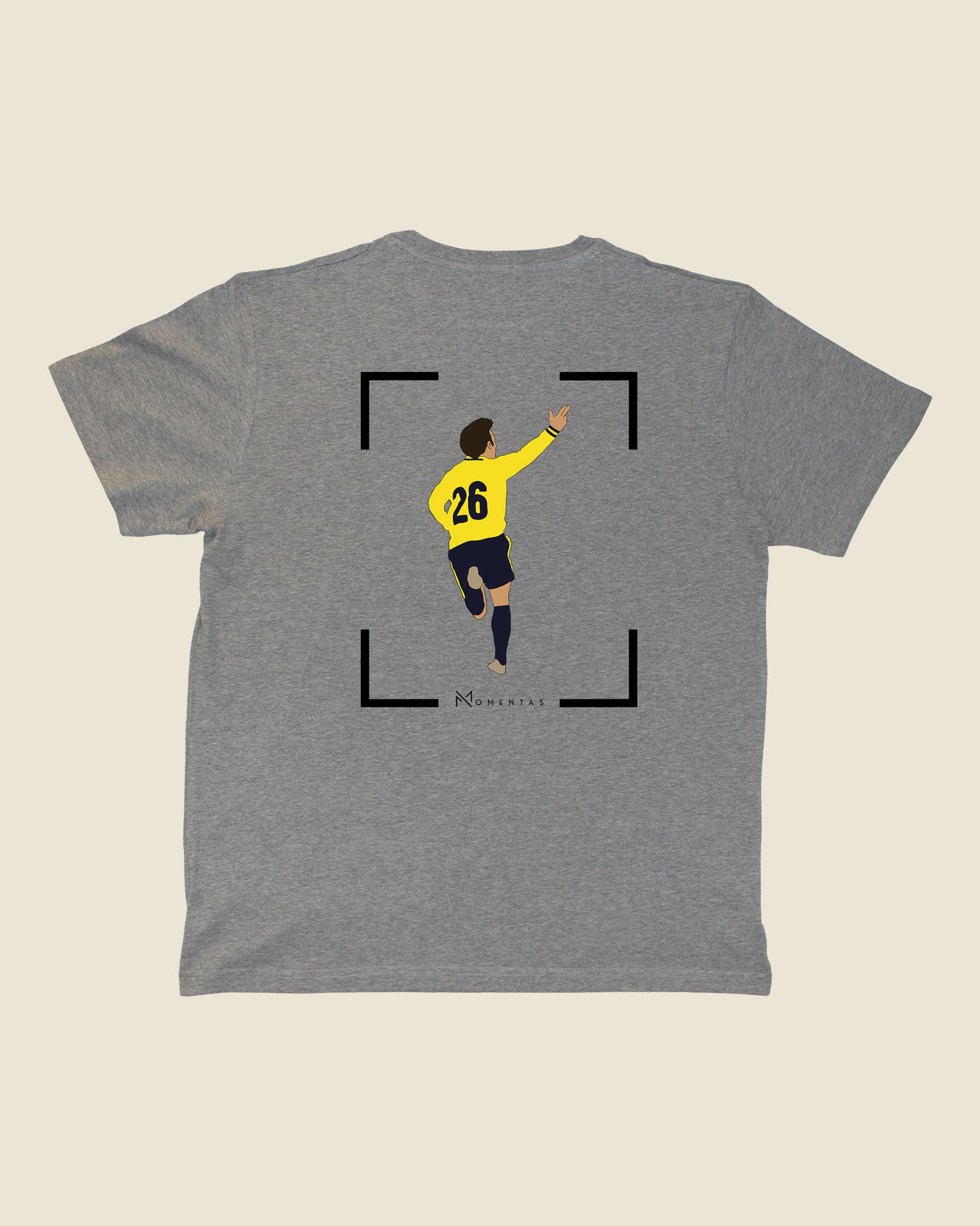 fodboldtrøje mike jensen brøndby, grå t-shirt ryg
