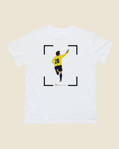 fodboldtrøje mike jensen brøndby, hvid t-shirt ryg