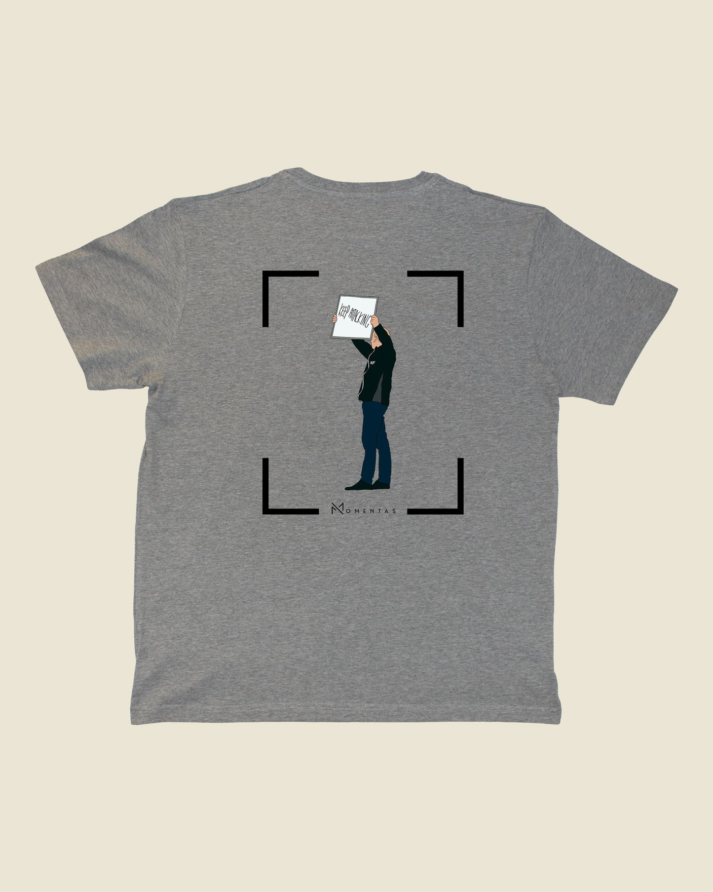 fodboldtrøje niels frederiksen brøndby, grå t-shirt ryg