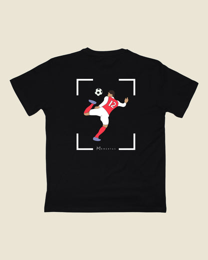 fodboldtrøje olivier giroud arsenal, sort t-shirt ryg
