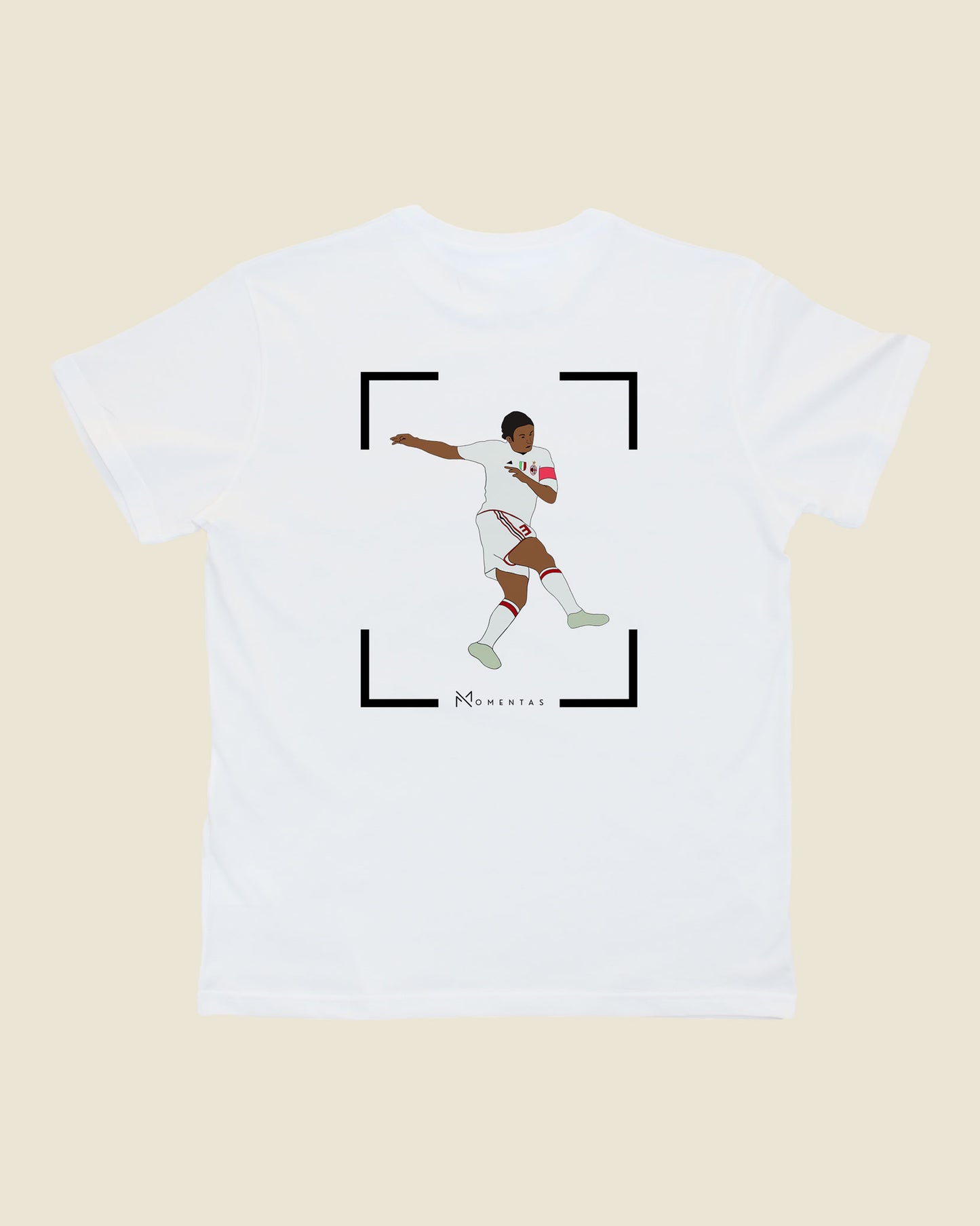 fodboldtrøje paolo maldini ac milan, hvid t-shirt ryg