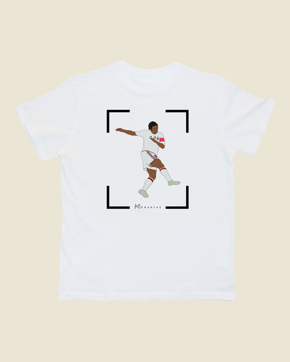 fodboldtrøje paolo maldini ac milan, hvid t-shirt ryg
