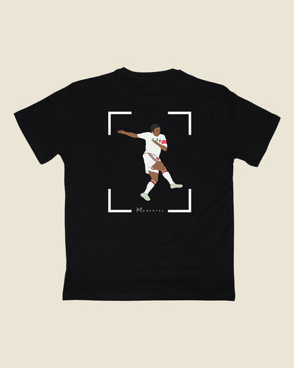 fodboldtrøje paolo maldini ac milan, sort t-shirt ryg