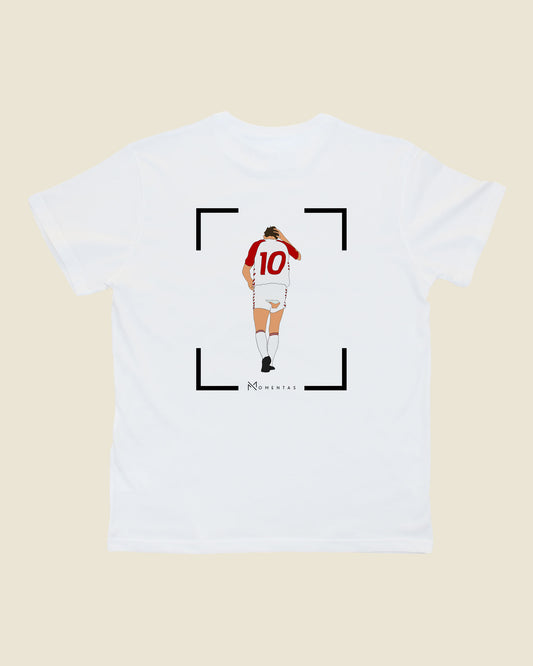 fodboldtrøje preben elkjær danmark, hvid t-shirt ryg