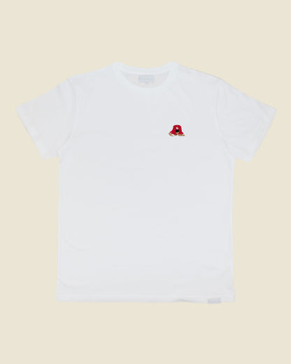 fodboldtrøje robbie fowler liverpool, hvid t-shirt front